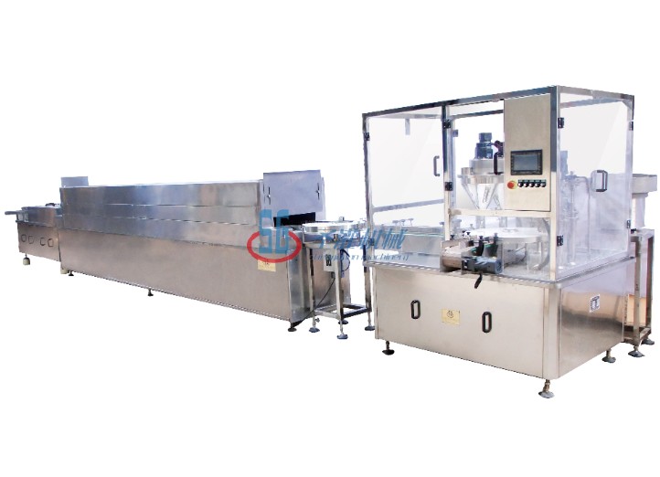 SGFGZ-1/2型 玻璃瓶粉劑分裝生產(chǎn)線(xiàn)聯(lián)動(dòng)線(xiàn)